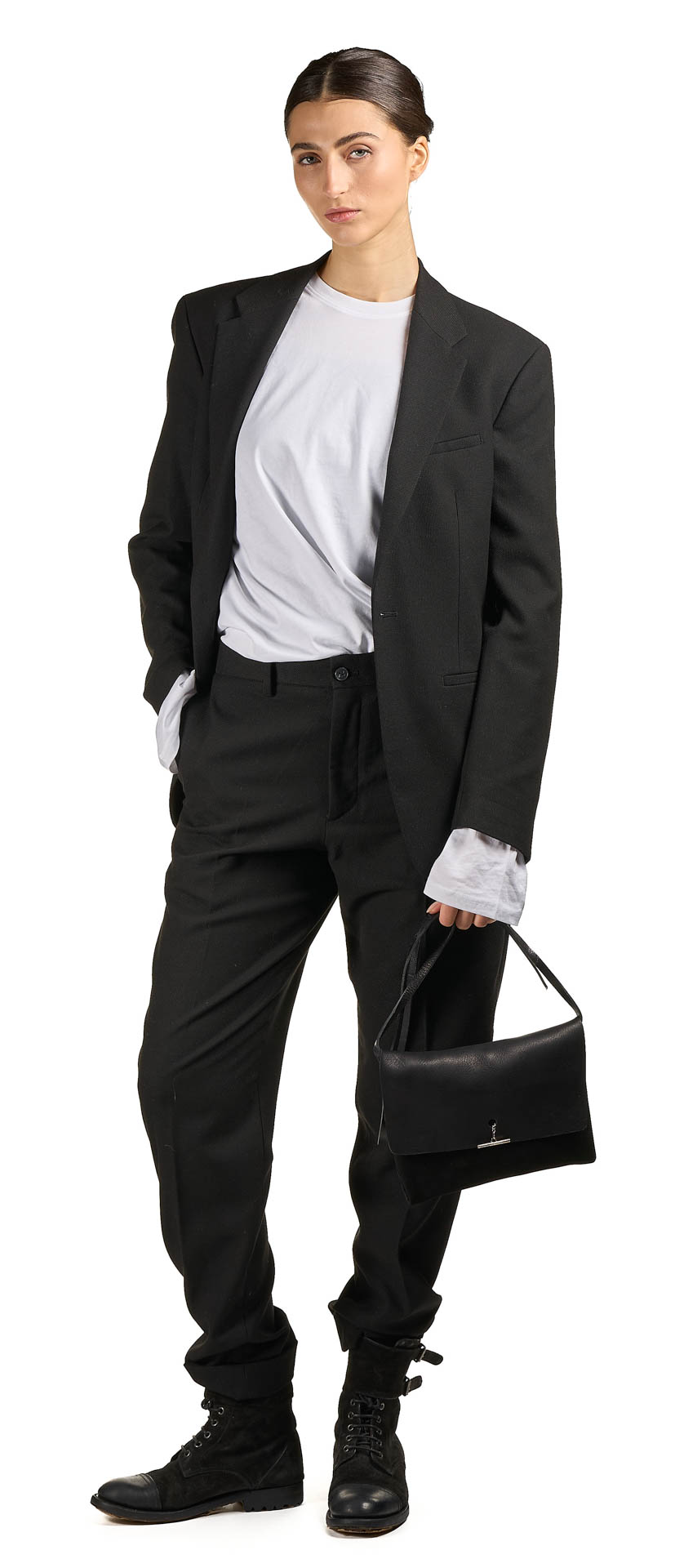 daniele basta leather and silver bags - WEARING